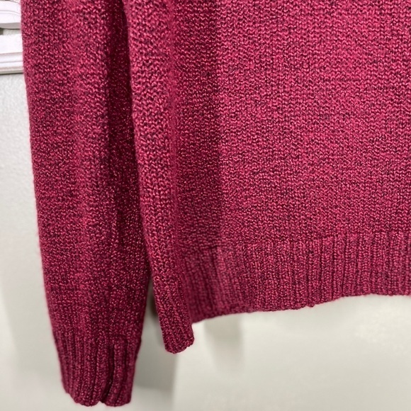 St. John's Bay Super Soft Red Pullover Sweater - Picture 4 of 5